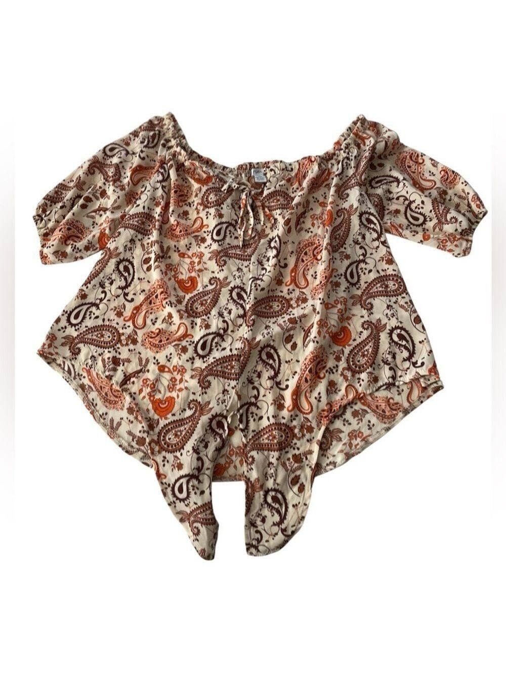 Paisley Off Shoulder Top - Picture 3 of 10